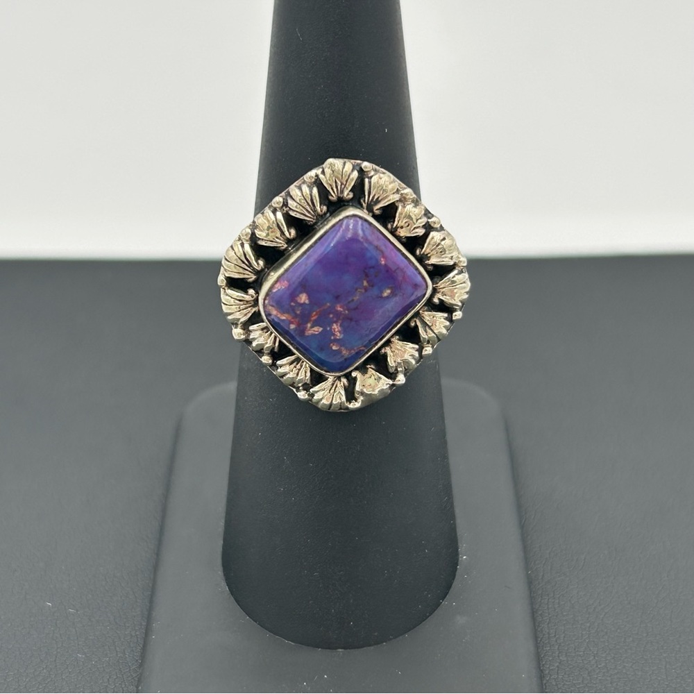 Vintage Sterling Silver Purple Stone Ring